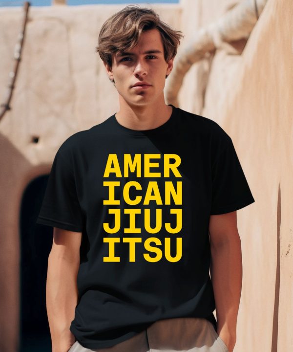 Jake Shields Wearing American Jiu Jitsu Shirt