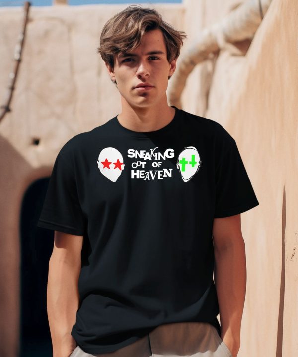 2 Heads Sneaking Out Of Heaven Shirt0