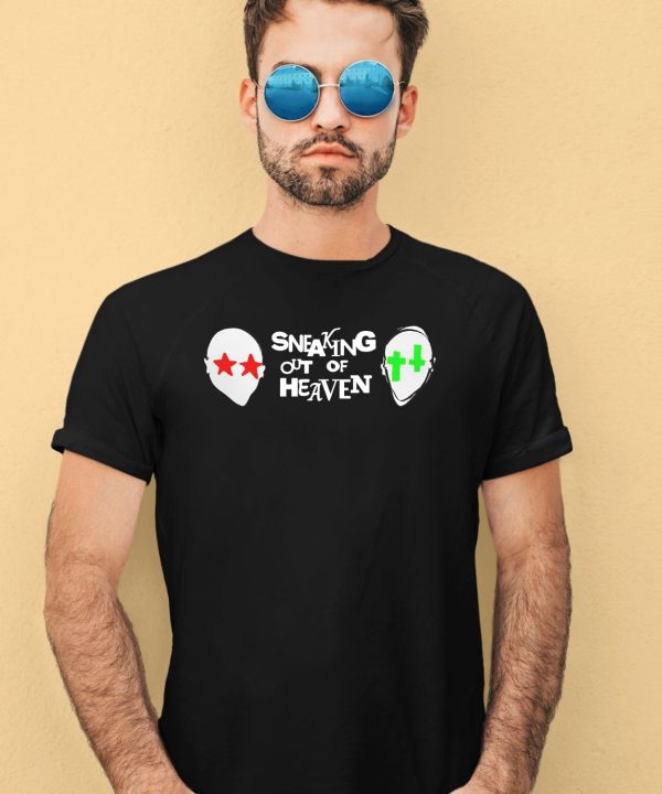 2 Heads Sneaking Out Of Heaven Shirt1