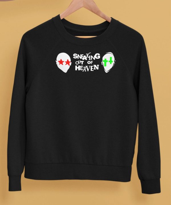 2 Heads Sneaking Out Of Heaven Shirt5
