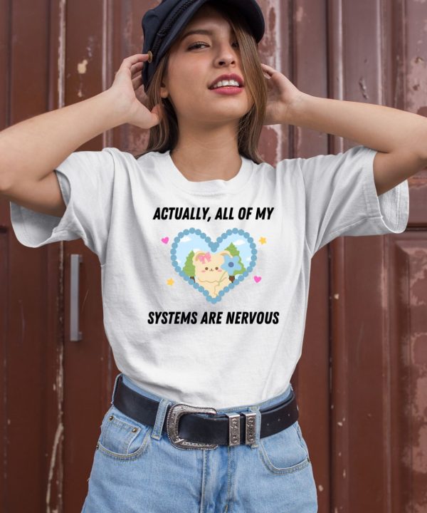 Actually All Of My Systems Are Nervous Bear Shirt2