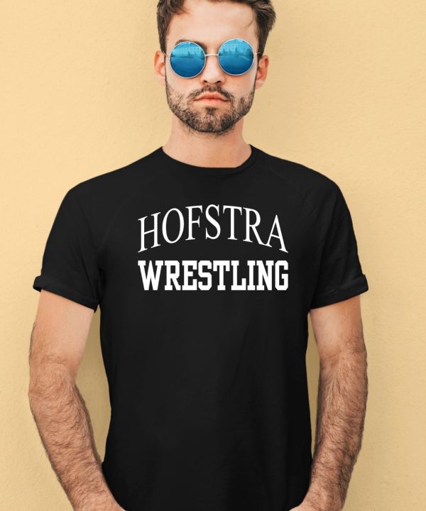 Dwayne Johnson Wearing Hofstra Wrestling Shirt1