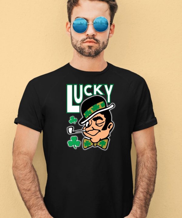 Jayson Tatum Wearing Lucky Celtics Shirt1