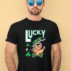 Jayson Tatum Wearing Lucky The Leprechaun Celtics Shirt
