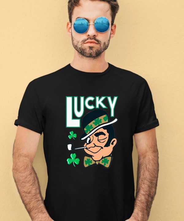 Jayson Tatum Wearing Lucky The Leprechaun Celtics Shirt