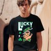 Jayson Tatum Wearing Lucky The Leprechaun Celtics Shirt0