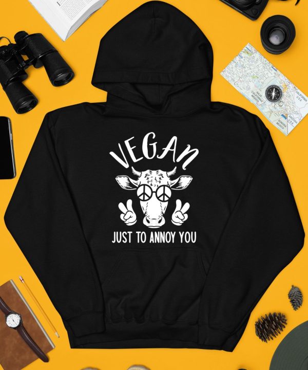 Vegan Just To Annoy You Cow Shirt4