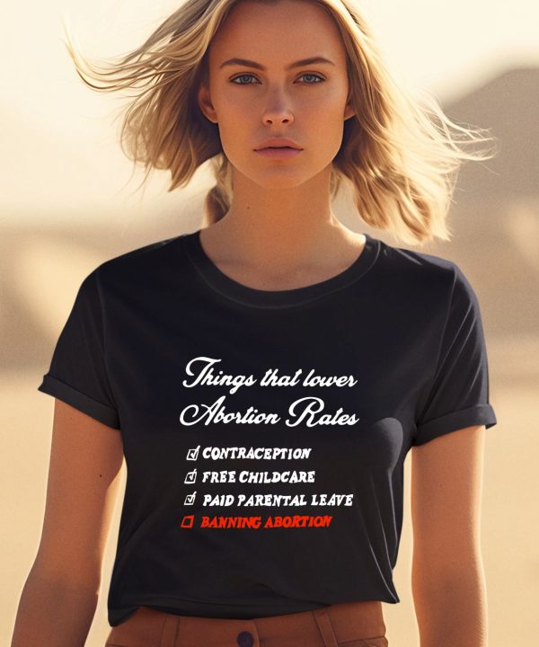 Chnge Things That Lower Abortion Rates Shirt2