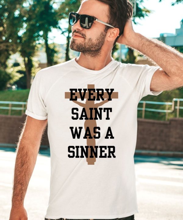 Chris Brown Wearing Every Saint Was A Sinner Shirt3