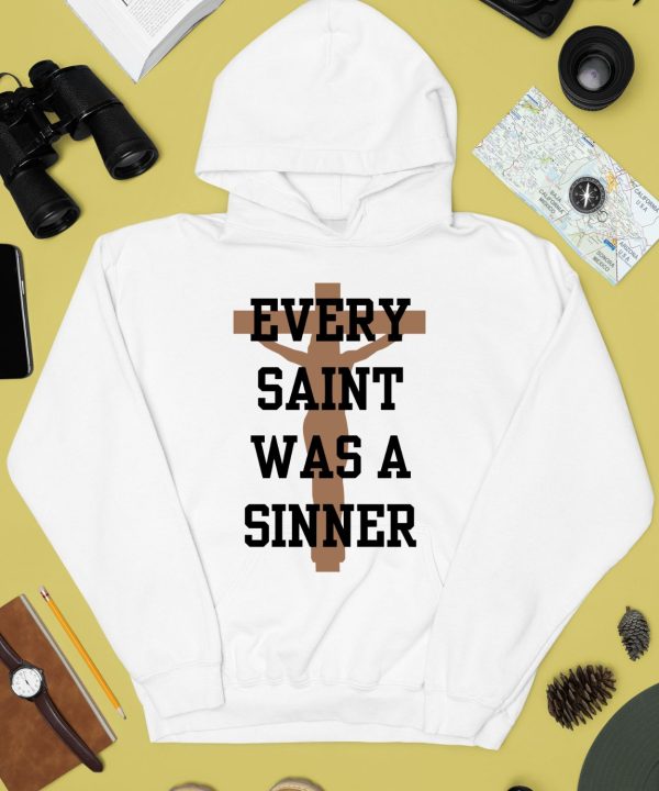 Chris Brown Wearing Every Saint Was A Sinner Shirt4