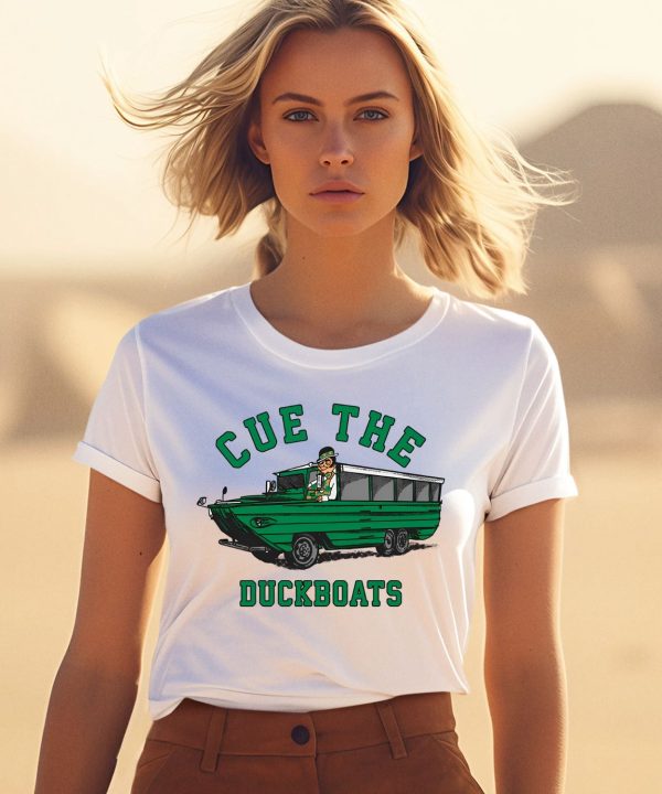 Cue The Duckboats Boston Celtics Shirt1