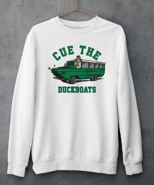 Cue The Duckboats Boston Celtics Shirt5