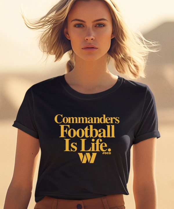 Dan Quinn Wearing Commanders Football Is Life Shirt