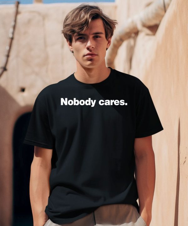 Derrick White Wearing Nobody Cares Shirt