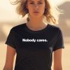 Derrick White Wearing Nobody Cares Shirt2