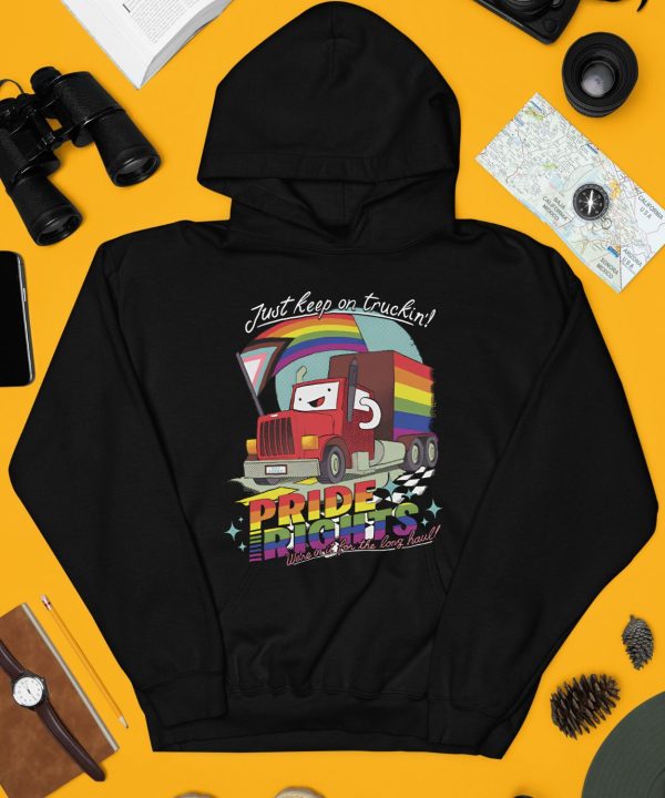 Dftba Store Drawfee Pride 2024 Just Keep On Truckin Pride Rights Shirt4