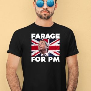 Farage For Pm Britain Flag Shirt