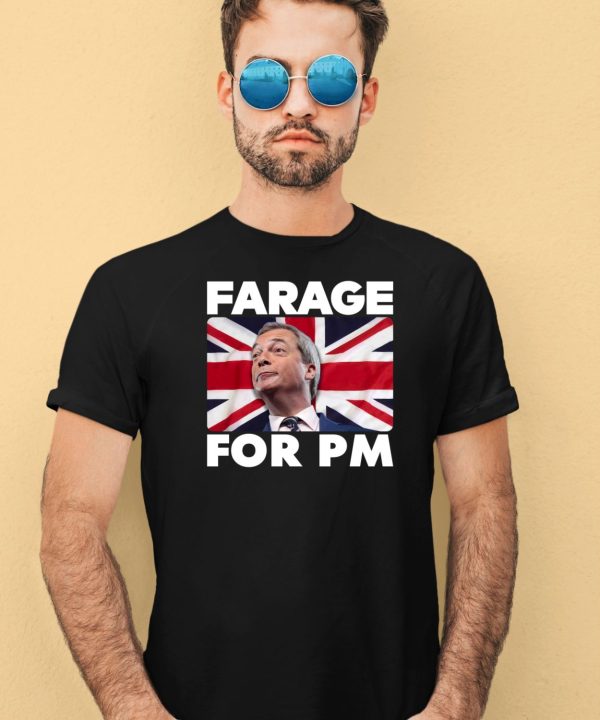 Farage For Pm Britain Flag Shirt