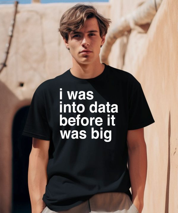 I Was Into Data Before It Was Big Shirt