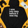 I Was Into Data Before It Was Big Shirt4