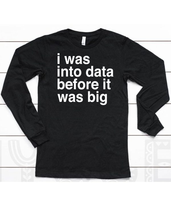 I Was Into Data Before It Was Big Shirt6