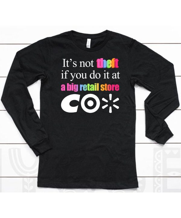 Its Not Theft If You Do It At A Big Retail Store Co Shirt6