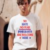 Jamaal Bowman Wearing No Hate No Fear Immigrants Are Welcome Here Shirt0