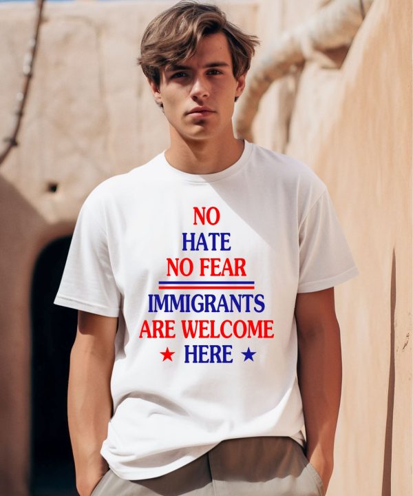 Jamaal Bowman Wearing No Hate No Fear Immigrants Are Welcome Here Shirt0