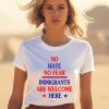 Jamaal Bowman Wearing No Hate No Fear Immigrants Are Welcome Here Shirt1