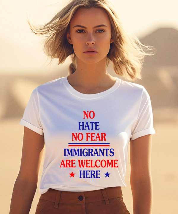 Jamaal Bowman Wearing No Hate No Fear Immigrants Are Welcome Here Shirt1