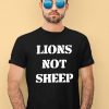 Julian Edelman Wearing Lions Not Sheep Shirt1