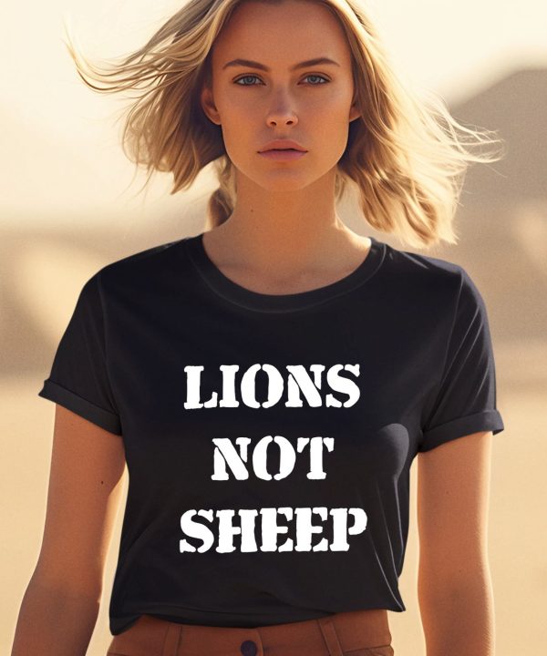 Julian Edelman Wearing Lions Not Sheep Shirt2