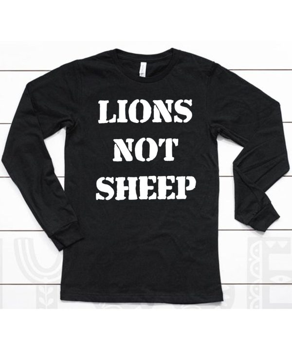 Julian Edelman Wearing Lions Not Sheep Shirt6