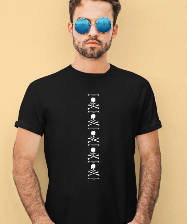 Louis Tomlinson Wearing Mastermind Japan Vertical Repeat Logo Shirt1