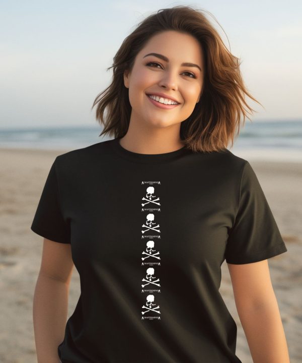Louis Tomlinson Wearing Mastermind Japan Vertical Repeat Logo Shirt3