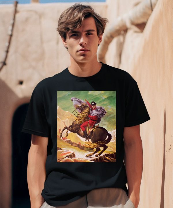 Maximilian Dood Wearing Raul Julia As M Bison Crossing The Alps Shirt0