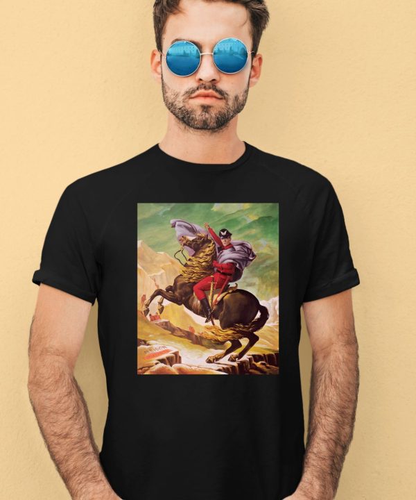 Maximilian Dood Wearing Raul Julia As M Bison Crossing The Alps Shirt1