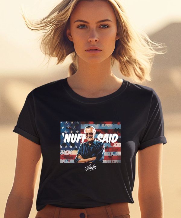 Nuff Said Stan Lee Flag Shirt2