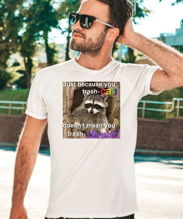 Raccoon Just Because You Trash Can Doesnt Mean You Trash Should Shirt3