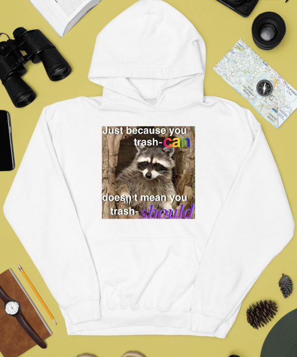 Raccoon Just Because You Trash Can Doesnt Mean You Trash Should Shirt4