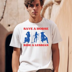 Save A Horse Ride A Lesbian Cowgirl Shirt