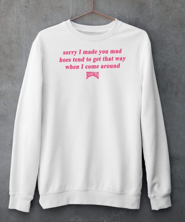 Sorry I Made You Mad Hoes Tend To Get That Way When I Come Around Shirt5