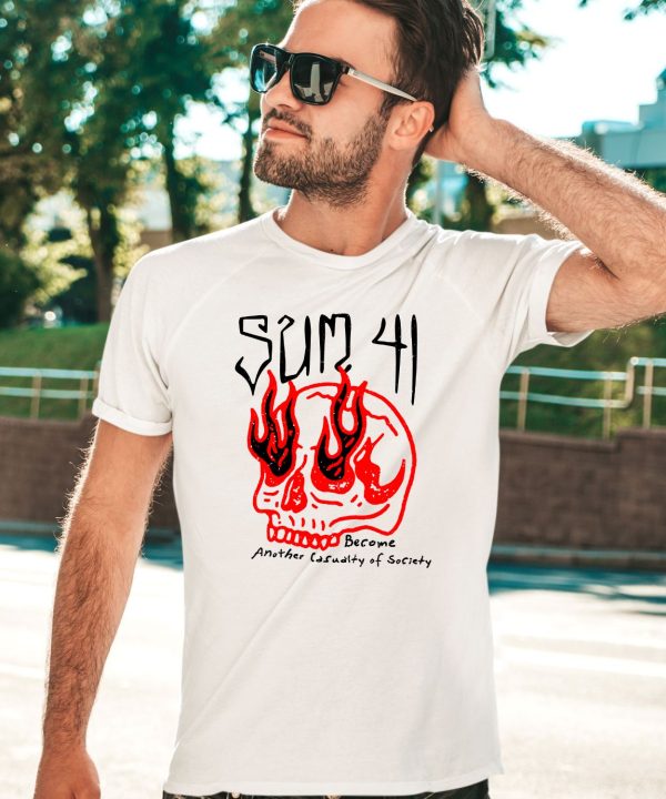 Sum 41 Store Skull Sketch Shirt3