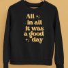 Tim Tracker Merch All In All It Was A Good Day Shirt5