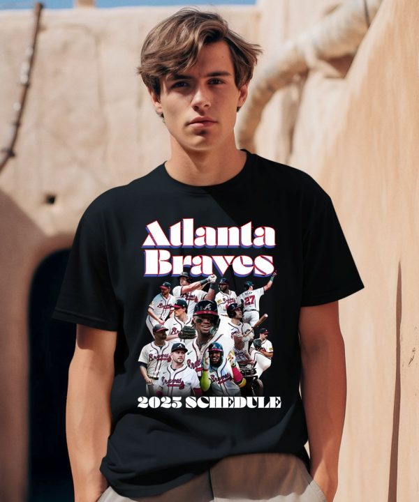 Atlanta Braves 2025 Schedule Shirt