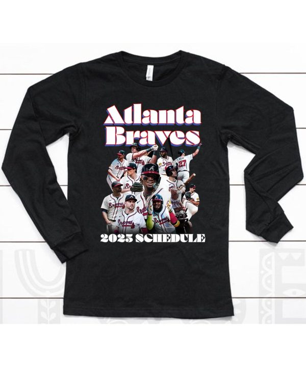 Atlanta Braves 2025 Schedule Shirt6