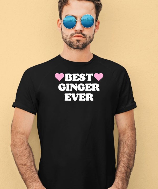 Best Ginger Ever Hearts Shirt