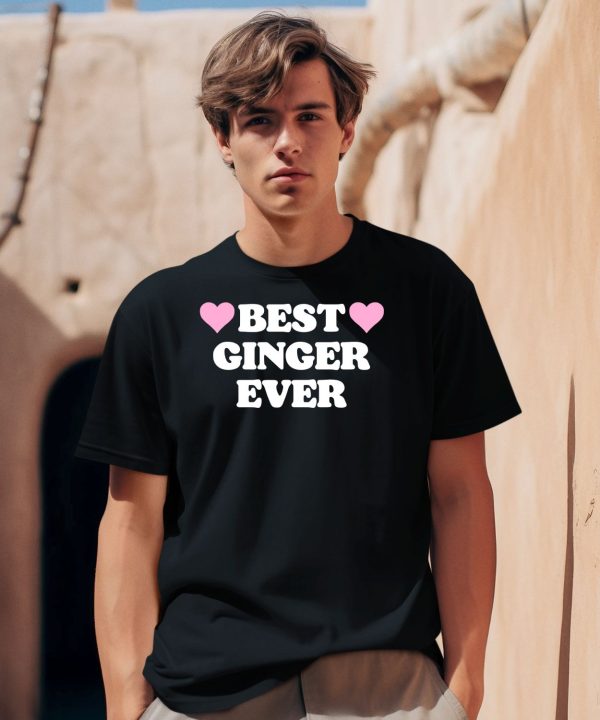 Best Ginger Ever Hearts Shirt0