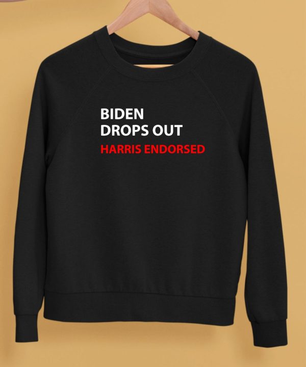 Biden Drops Out Harris Endorsed Shirt5