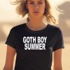 Billy Goth Thornton Wearing Goth Boy Summer Shirt